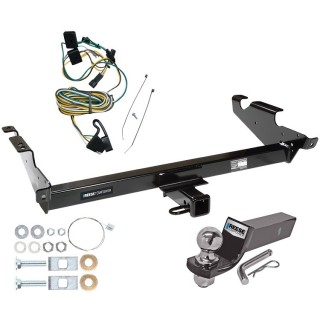 Reese Trailer Tow Hitch For 87-95 Chevy G10 G20 G30 GMC G1500 G2500 G3500 Package w/ Wiring and 2" Ball