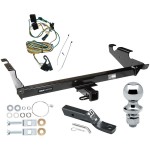 Reese Trailer Tow Hitch For 87-95 Chevy G10 G20 G30 GMC G1500 G2500 G3500 Package w/ Wiring and 1-7/8" Ball