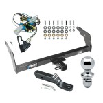 Reese Trailer Tow Hitch For 98-04 Chevy S10 GMC Sonoma Isuzu Hombre w/Step Bumper PKG w/ Wiring and 1-7/8" Ball