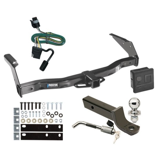 Reese Trailer Tow Hitch For 93-98 Dodge Van B150 B1500 B250 B2500 B350 B3500 Deluxe Package Wiring 2" Ball Mount and Lock