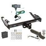 Reese Trailer Tow Hitch For 88-00 Chevy GMC C1500 C2500 C3500 K1500 K2500 K3500 Deluxe Package Wiring 2" Ball Mount and Lock