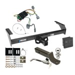 Reese Trailer Tow Hitch For 98-04 Nissan Frontier Deluxe Package Wiring 2" Ball Mount and Lock