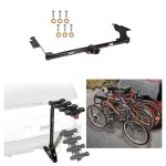 Trailer Hitch w/ 4 Bike Rack For 99-17 Honda Odyssey Approved for Recreational & Offroad Use Carrier for Adult Woman or Child Bicycles Foldable