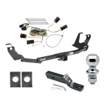 Reese Trailer Tow Hitch For 05-07 Chrysler Town & Country Dodge Grand Caravan w/Stow & Go Seats Complete Package w/ Wiring and 1-7/8" Ball