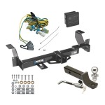 Reese Trailer Tow Hitch For 02-07 Buick Rendezvous 01-05 Pontiac Aztek Deluxe Package Wiring 2" Ball Mount and Lock