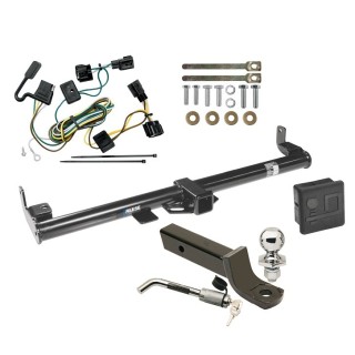 Reese Trailer Tow Hitch For 98-06 Jeep Wrangler TJ Deluxe Package Wiring 2" Ball Mount and Lock