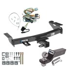 Reese Trailer Tow Hitch For 97-05 Chevy Venture Oldsmobile Silhouette Pontiac Trans Sport Montana Complete Package w/ Wiring and 2" Ball