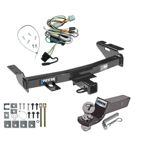 Reese Trailer Tow Hitch For 97-05 Chevy Venture Oldsmobile Silhouette Pontiac Trans Sport Montana Complete Package w/ Wiring and 2" Ball