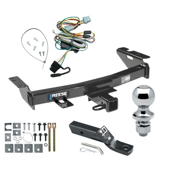 Reese Trailer Tow Hitch For 97-05 Chevy Venture Oldsmobile Silhouette Pontiac Trans Sport Montana Complete Package w/ Wiring and 1-7/8" Ball