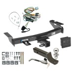 Reese Trailer Tow Hitch For 97-05 Chevy Venture Oldsmobile Silhouette Pontiac Trans Sport Montana Deluxe Package Wiring 2" Ball Mount and Lock