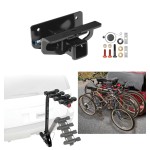 Trailer Hitch w/ 4 Bike Rack For 03-18 Dodge Ram 1500 (19-23 Classic) 03-09 2500 3500 Approved for Recreational & Offroad Use Carrier for Adult Woman or Child Bicycles Foldable