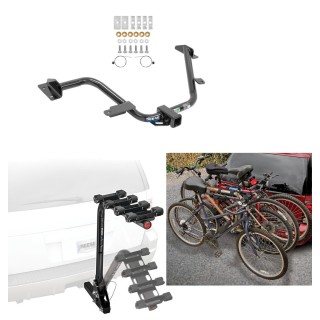 Trailer Hitch w 4 Bike Rack For 15 18 Chevy City Express 13 22 Nissan NV200 Approved for Recreational Offroad Use Carrier for Adult Woman or Child