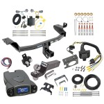 Trailer Hitch Tow Package Prodigy P3 Brake Control For 14-18 Jeep Cherokee w/ 7-Way RV Wiring 2" Drop Mount 2" Ball Class 3 2" Receiver Reese Tekonsha