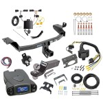 Trailer Hitch Tow Package Prodigy P3 Brake Control For 19-23 Jeep Cherokee w/ 7-Way RV Wiring 2" Drop Mount 2" Ball Class 3 2" Receiver Reese Tekonsha