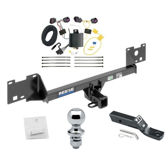 Reese Trailer Tow Hitch For 15-23 RAM ProMaster City 2" Receiver Complete Package w/ Wiring and 1-7/8" Ball