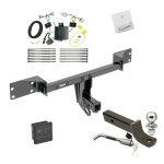 Reese Trailer Tow Hitch For 17-19 Infiniti QX30 Except Sport Deluxe Package Wiring 2" Ball Mount and Lock