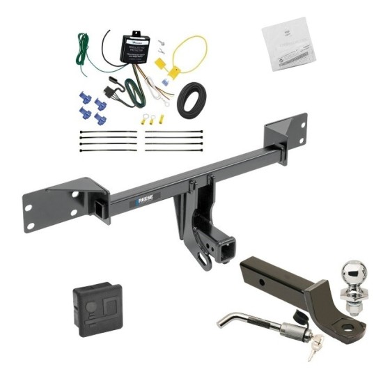 Reese Trailer Tow Hitch For 15-24 Mercedes-Benz GLA250 Deluxe Package Wiring 2" Ball Mount and Lock