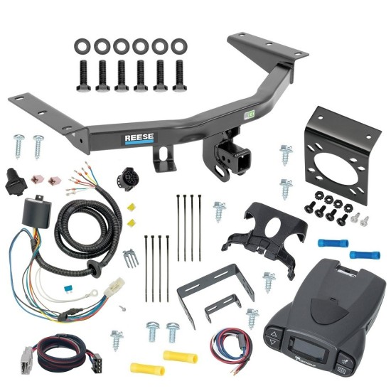 For 2016-2022 Honda Pilot Trailer Hitch Tow PKG w/ Tekonsha Prodigy P3 Brake Control + Plug & Play BC Adapter + 7-Way RV Wiring By Reese Towpower