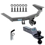 For 2014-2020 Acura MDX Trailer Hitch Tow PKG w/ Dual Ball Ball Mount 1-7/8" & 2" Trailer Balls + Pin/Clip (Excludes: w/Full Size Spare Tire Models) By Reese Towpower