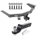 For 2014-2020 Acura MDX Trailer Hitch Tow PKG w/ Starter Kit Ball Mount w/ 2" Drop & 2" Ball (Excludes: w/Full Size Spare Tire Models) By Reese Towpower