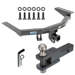 For 2014-2020 Acura MDX Trailer Hitch Tow PKG w/ Clevis Hitch Ball Mount w/ 2" Ball + Pin/Clip (Excludes: w/Full Size Spare Tire Models) By Reese Towpower