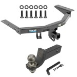 For 2014-2020 Acura MDX Trailer Hitch Tow PKG w/ 4-Flat Wiring + Interlock Tactical Starter Kit w/ 2" Drop & 2" Ball (Excludes: w/Full Size Spare Tire Models) By Reese Towpower