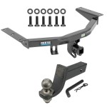 For 2016-2022 Honda Pilot Trailer Hitch Tow PKG + Interlock Tactical Starter Kit w/ 3-1/4" Drop & 2" Ball By Reese Towpower