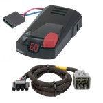 Hopkins Impulse Trailer Brake Control for 05-07 Ford F-250 F-350 F-450 F-550 w/ Plug Play Wiring Adapter Time Based Eletric Trailer Brakes Module Box Controller