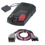 Hopkins Impulse Trailer Brake Control for 11-12 RAM 1500 2500 3500 w/ Plug Play Wiring Adapter Time Based Eletric Trailer Brakes Module Box Controller