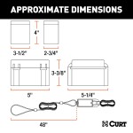 Soft-Trac 1 Breakaway Kit by CURT - Trailer Breakaway Battery for Trailer #52041