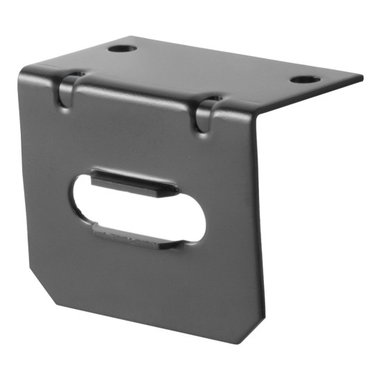 4-Flat Mounting Bracket by Curt - Universal Connector Mounting Bracket for 4-Pin, 4-Pole Wiring Harness Kits #58300