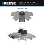 Reese Sidwinder Hitch 20K Pin Box 5th Wheel Hitch 69220 Replaces 68220 Fifth Wheel Pin Box Fits Lippert (1621, 1716, 0719), Fabex PB 600 Series, Rhino and Turning Point Bolt Hole Patterns