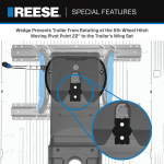 Reese Sidwinder Hitch 20K Pin Box 5th Wheel Hitch 69220 Replaces 68220 Fifth Wheel Pin Box Fits Lippert (1621, 1716, 0719), Fabex PB 600 Series, Rhino and Turning Point Bolt Hole Patterns