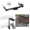 Trailer Hitch w/ 4 Bike Rack For 96-24 Chevy Express GMC Savana Van Approved for Recreational & Offroad Use Carrier for Adult Woman or Child Bicycles Foldable