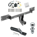 Trailer Tow Hitch For 17-19 Infiniti QX30 Except Sport Complete Package w/ Wiring and 1-7/8" Ball