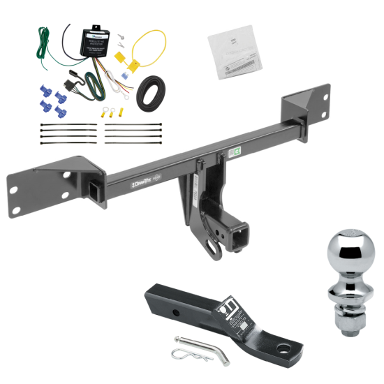 Trailer Tow Hitch For 15-24 Mercedes-Benz GLA250 Complete Package w/ Wiring and 1-7/8" Ball