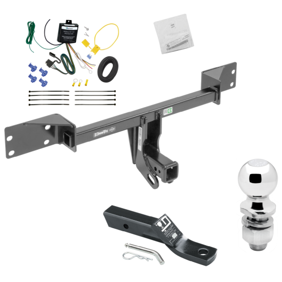 Trailer Tow Hitch For 15-24 Mercedes-Benz GLA250 Complete Package w/ Wiring and 2" Ball