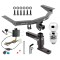 For 2014-2020 Acura MDX Trailer Hitch Tow PKG w/ 4-Flat Wiring + Adjustable Drop Rise Ball Mount + Pin/Clip + 2" Ball (Excludes: w/Full Size Spare Tire Models) By Draw-Tite