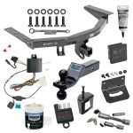 For 2014-2020 Acura MDX Trailer Hitch Tow PKG w/ 4-Flat Wiring + Dual Ball Ball Mount 1-7/8" & 2" Trailer Balls + Wiring Bracket + Hitch Cover + Dual Hitch & Coupler Locks + Wiring Tester + Ball Lube + Electric Grease + Ball Wrench + Ant