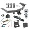 For 2014-2020 Acura MDX Trailer Hitch Tow PKG w/ 4-Flat Wiring + Ball Mount w/ 2" Drop + 1-7/8" Ball + Wiring Bracket + Hitch Cover (Excludes: w/Full Size Spare Tire Models) By Draw-Tite