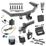 For 2014-2020 Acura MDX Trailer Hitch Tow PKG w/ 4-Flat Wiring + Dual Adjustable Drop Rise Ball Ball Mount 2" & 2-5/16" Trailer Balls + Wiring Bracket + Hitch Cover + Dual Hitch & Coupler Locks + Wiring Tester + Ball Lube + Electric Grea