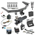 For 2014-2020 Acura MDX Trailer Hitch Tow PKG w/ 4-Flat Wiring + Clevis Hitch Ball Mount w/ 2" Ball + Wiring Bracket + Hitch Cover + Dual Hitch & Coupler Locks + Wiring Tester + Ball Lube + Electric Grease + Ball Wrench + Anti Rattle Device (Excl