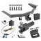 For 2014-2020 Acura MDX Trailer Hitch Tow PKG w/ 4-Flat Wiring + Clevis Hitch Ball Mount w/ 2" Ball + Pin/Clip + Wiring Bracket + Hitch Cover (Excludes: w/Full Size Spare Tire Models) By Draw-Tite