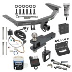 For 2016-2022 Honda Pilot Trailer Hitch Tow PKG w/ 4-Flat Wiring + Clevis Hitch Ball Mount w/ 2" Ball + Wiring Bracket + Hitch Cover + Dual Hitch & Coupler Locks + Wiring Tester + Ball Lube + Electric Grease + Ball Wrench + Anti Rattle Device By 