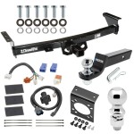 For 2005-2024 Nissan Frontier Trailer Hitch Tow PKG w/ 7-Way RV Wiring + 2" & 2-5/16" Ball + Drop Mount By Draw-Tite