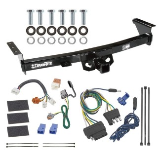 For 2005-2023 Nissan Frontier Trailer Hitch Tow PKG w/ 5-Flat Wiring Harness By Draw-Tite