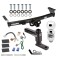 For 2005-2023 Nissan Frontier Trailer Hitch Tow PKG w/ 4-Flat Wiring Harness + Adjustable Drop Rise Ball Mount + Pin/Clip + 2" Ball By Draw-Tite