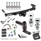 For 2005-2023 Nissan Frontier Trailer Hitch Tow PKG w/ 4-Flat Wiring Harness + Adjustable Drop Rise Ball Mount + Pin/Clip + 2" Ball + 1-7/8" Ball + Dual Hitch & Coupler Locks By Draw-Tite