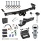 For 2005-2023 Nissan Frontier Trailer Hitch Tow PKG w/ 4-Flat Wiring + Starter Kit Ball Mount w/ 2" Drop & 2" Ball + 1-7/8" Ball + Wiring Bracket + Hitch Lock + Hitch Cover By Draw-Tite