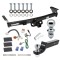 For 2005-2023 Nissan Frontier Trailer Hitch Tow PKG w/ 4-Flat Wiring + Starter Kit Ball Mount w/ 2" Drop & 2" Ball + 1-7/8" Ball By Draw-Tite